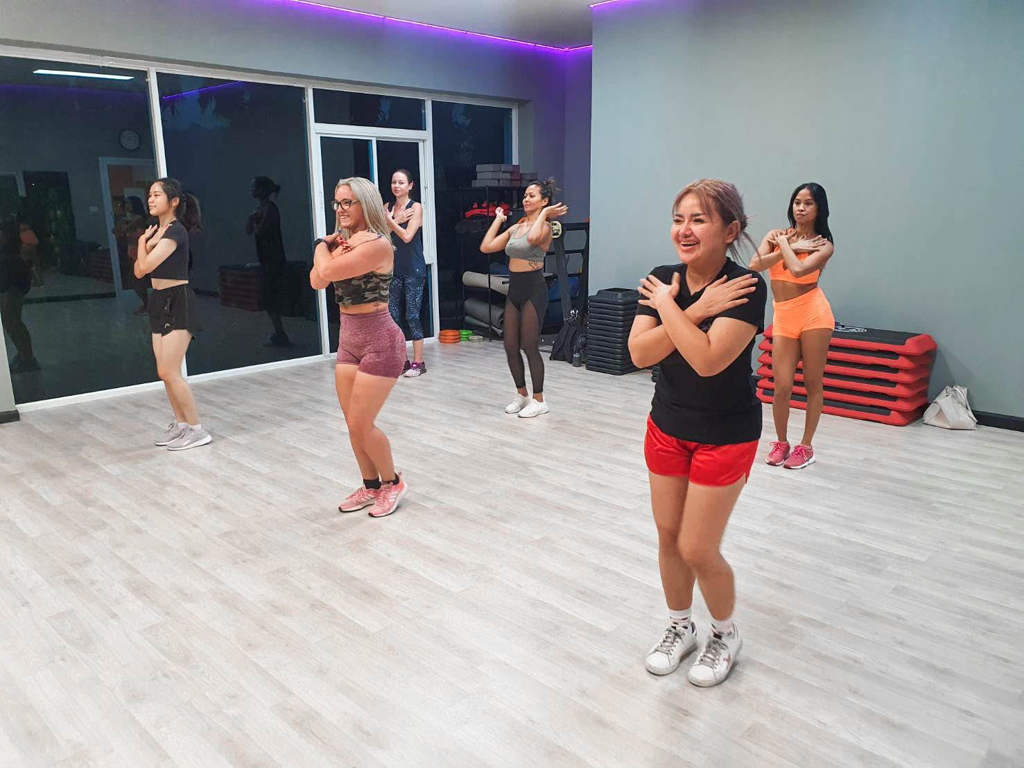 Group fitness class at Elite Gym Pattaya